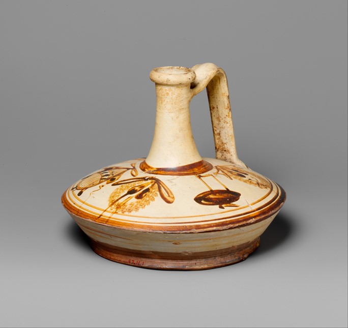 Terracotta lagynos (oil flask), 2nd–1st century B.C. - The Metropolitan Museum of Art