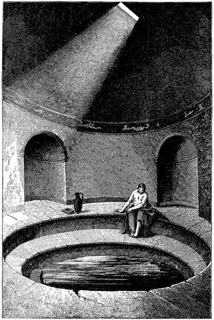 Frigidarium of the Old Baths at Pompeii by Overbeck