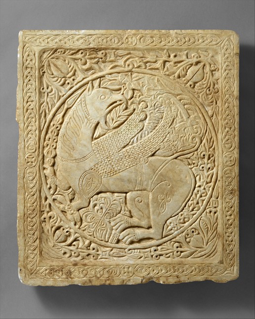 Panel with a Griffin 1250–1300 Byzantine. https://www.metmuseum.org/art/collection/search/472849