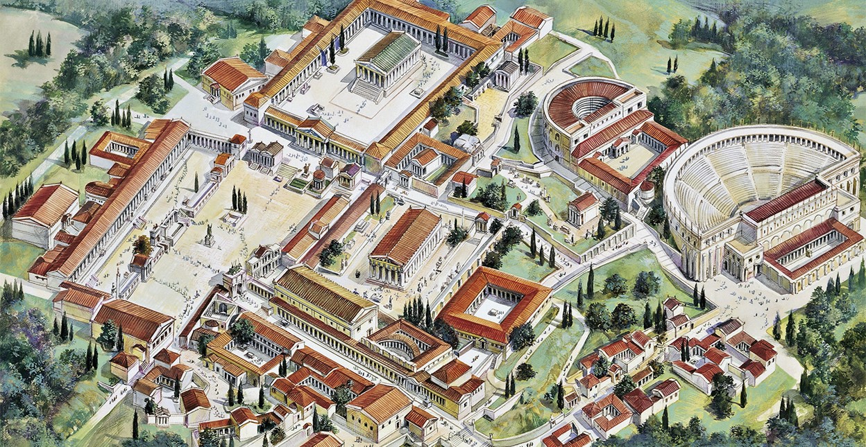 The agora at Corinth, Greece.