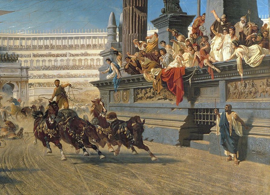 The Chariot Race by Alexander von Wagner