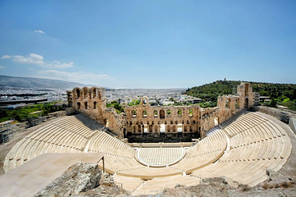 The Odeon of Herodes Atticus in Athens 
