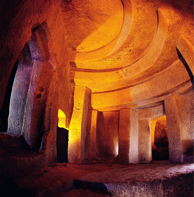The “Holy of Holies” room in Malta’s Hypogeum. Photo from Viewing Malta