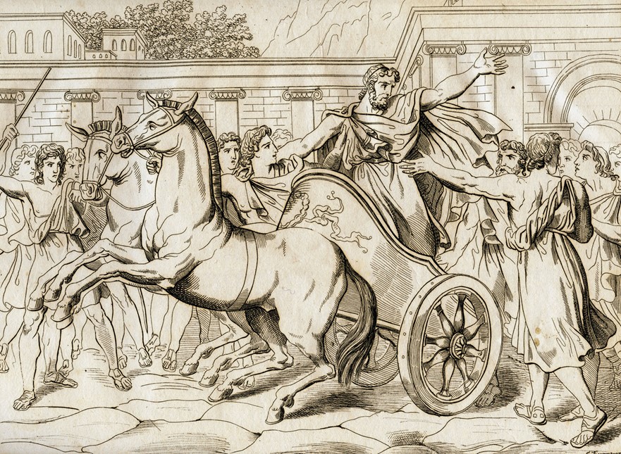 Peisistratus, copper engraving, 1832. Interfoto/Alamy