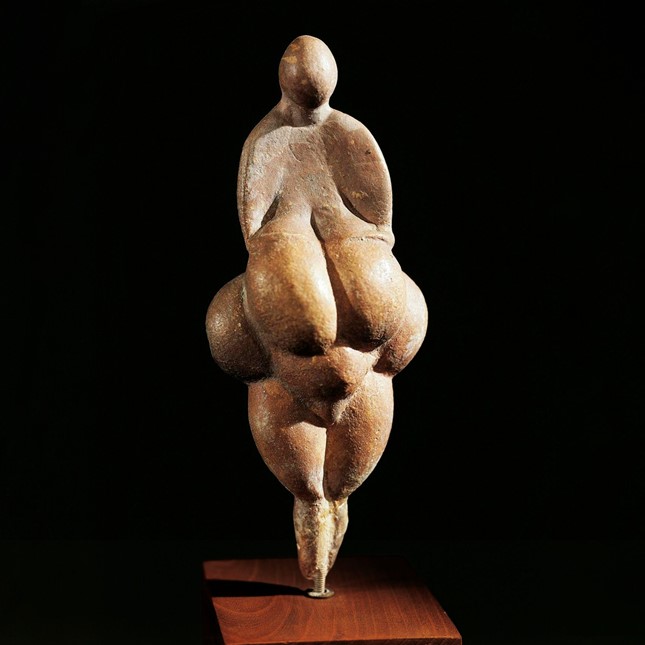Venus of Lespugue, plaster cast from original at Musee de l'Homme in Paris