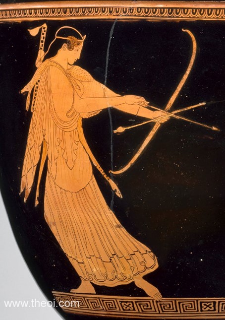 Artemis, Athenian red-figure bell krater C5th B.C., Museum of Fine Arts Boston