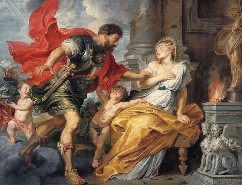 Peter Paul Rubens. Mars and Rhea Silvia, circa 1616–17. Liechtenstein Museum, Vienna