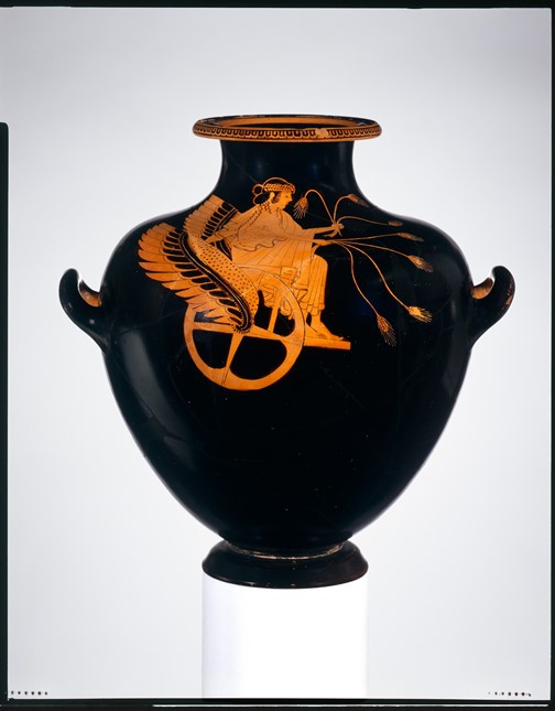 Terracotta hydria (water jar) ca. 490 B.C. Attributed to the Troilos Painter. Photo: The Metropolitan Museum of Art.