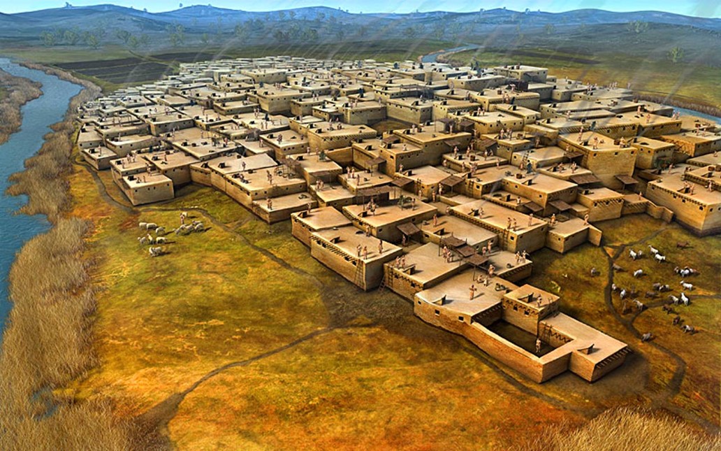 This is an artist’s impression of Çatalhöyük. Image credit: Dan Lewandowski