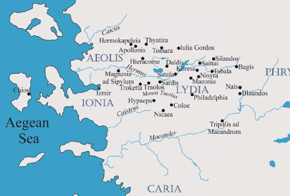 Map of Lydia, Sami Patacı